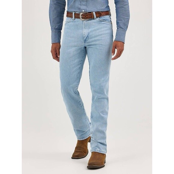 936GBH Wrangler Men's Cowboy Cut Slim fit Jean - Bleach 36X34 NWT - Picture 7 of 16